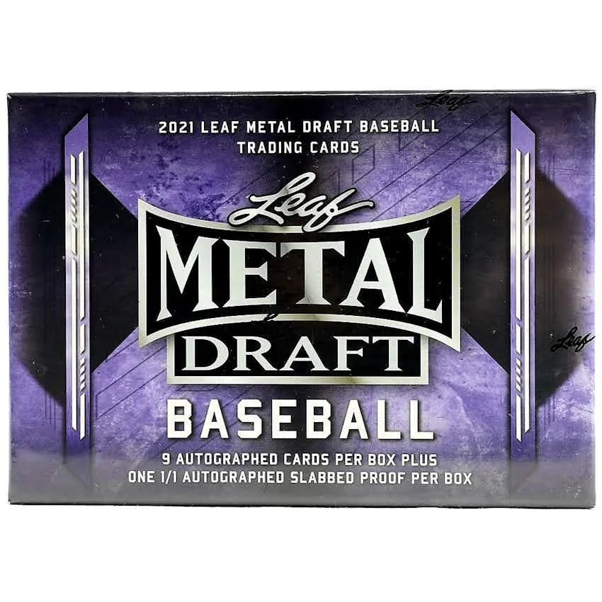 2021 Leaf Metal Draft Baseball Hobby Jumbo Box (Ships Sealed Only)