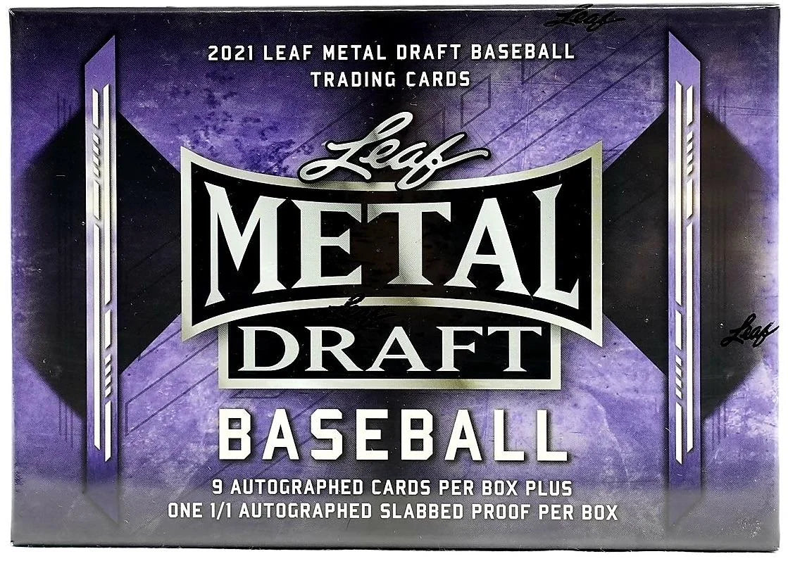 2021 Leaf Metal Draft Baseball Hobby Jumbo Box (Ships Sealed Only)