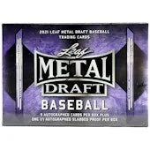 2021 Leaf Metal Draft Baseball Hobby Jumbo Box (Ships Sealed Only)