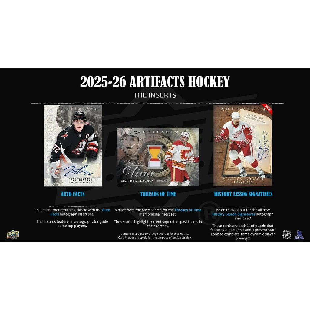 2025 26 Upper Deck Artifacts Hockey Hobby 20 Box Case (Ships Sealed Only) - D2