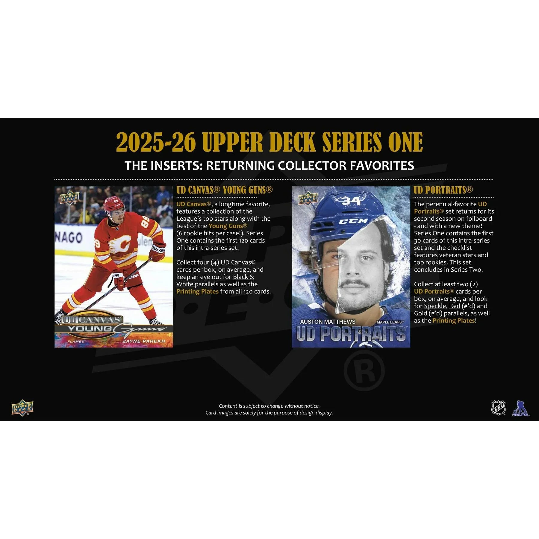 2025 26 Upper Deck Series 1 Hockey Hobby 12 Box Case (Ships Sealed Only) - D2