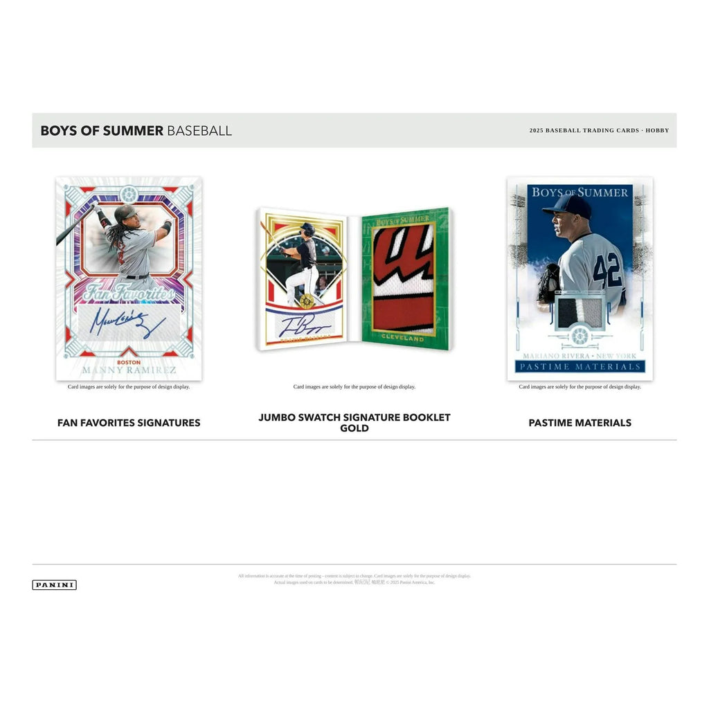 2025 Panini Boys of Summer Baseball Hobby Box (Ships Sealed Only) - D