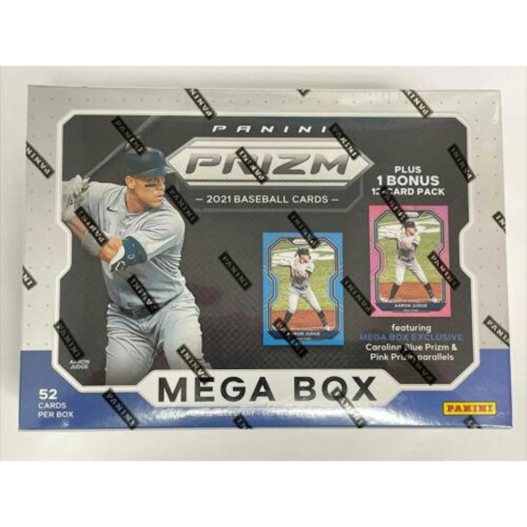 2021 Panini Prizm Baseball Mega 52 Card Box Carolina Blue and Pink Prizms (Ships Sealed Only)
