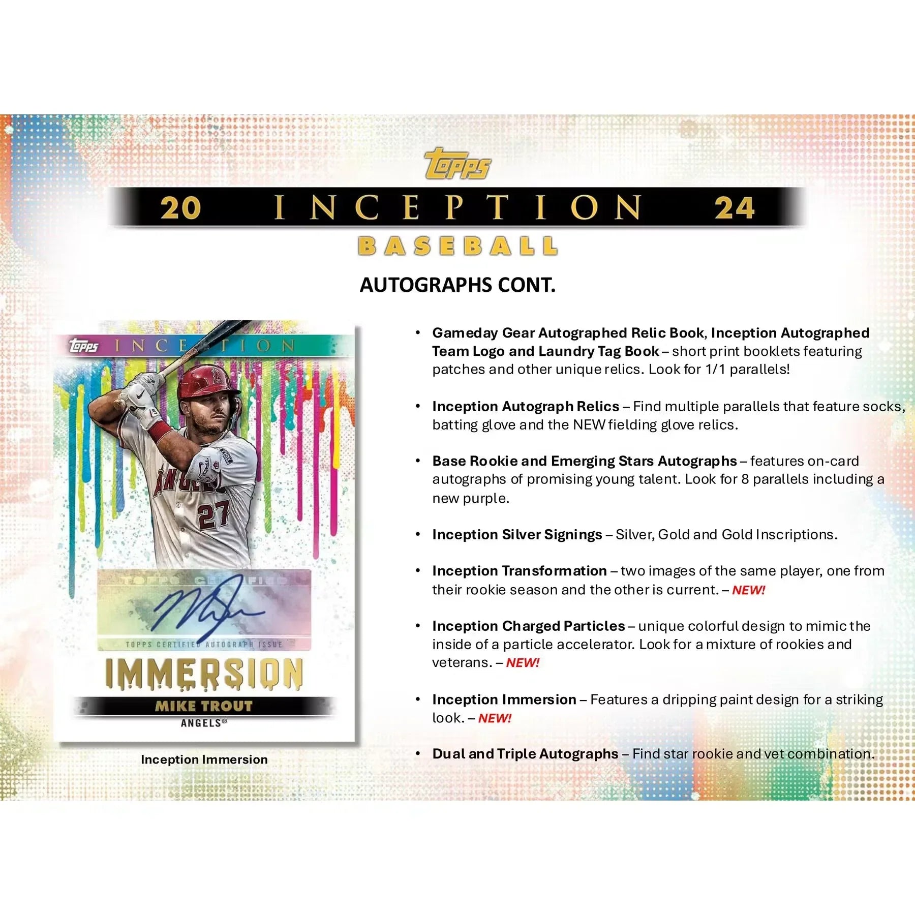 2024 Topps Inception Baseball Hobby Box (Ships Sealed Only)