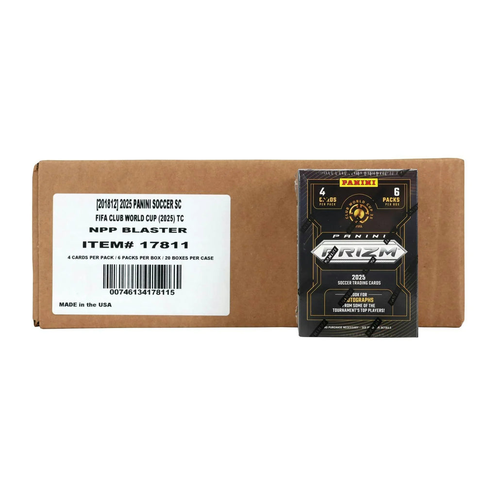 2025 Panini Prizm FIFA Club World Cup Soccer Blaster 20 Box Case (Ships Sealed Only)