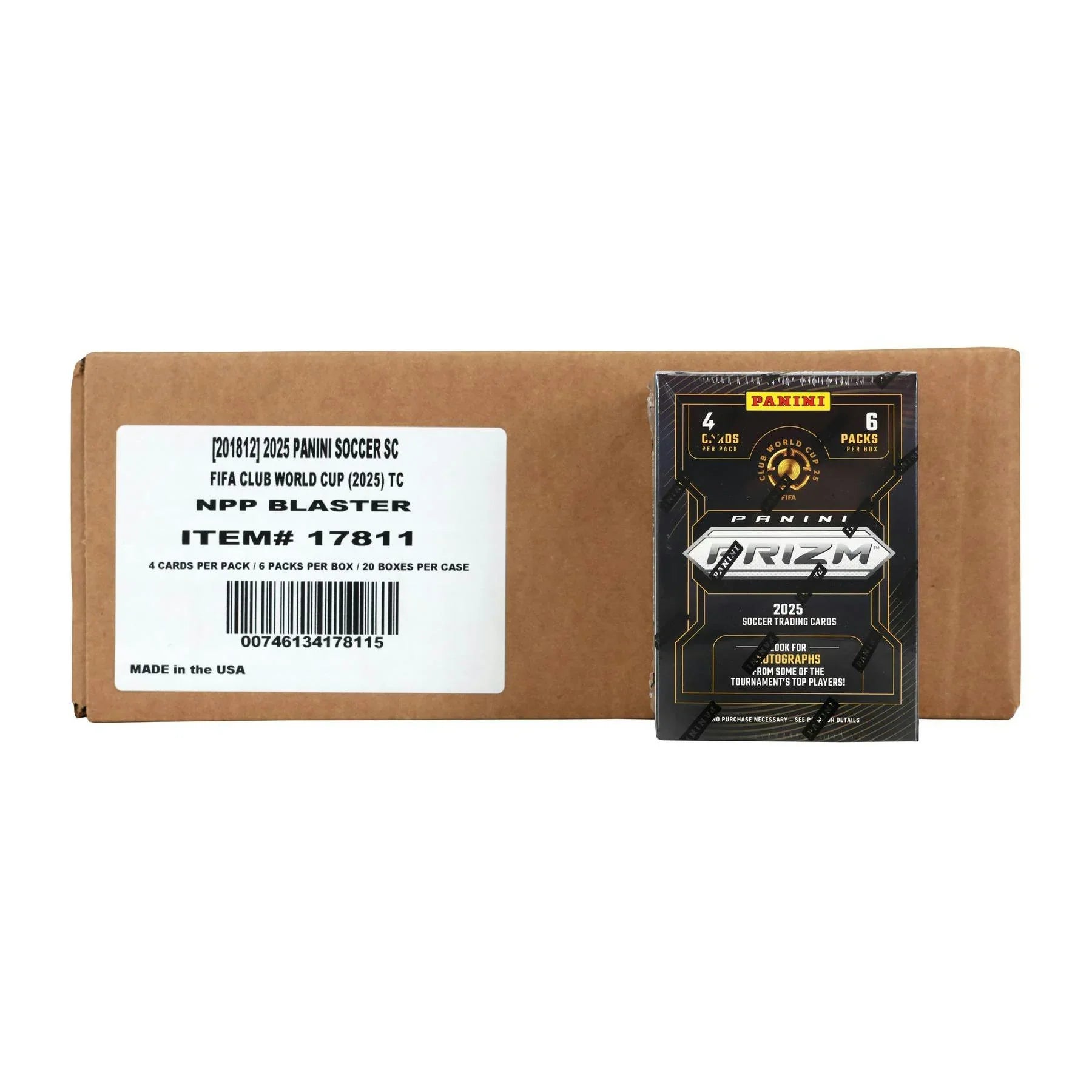 2025 Panini Prizm FIFA Club World Cup Soccer Blaster 20 Box Case (Ships Sealed Only)