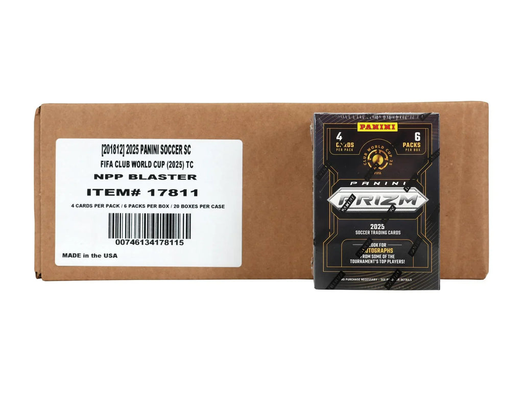 2025 Panini Prizm FIFA Club World Cup Soccer Blaster 20 Box Case (Ships Sealed Only)