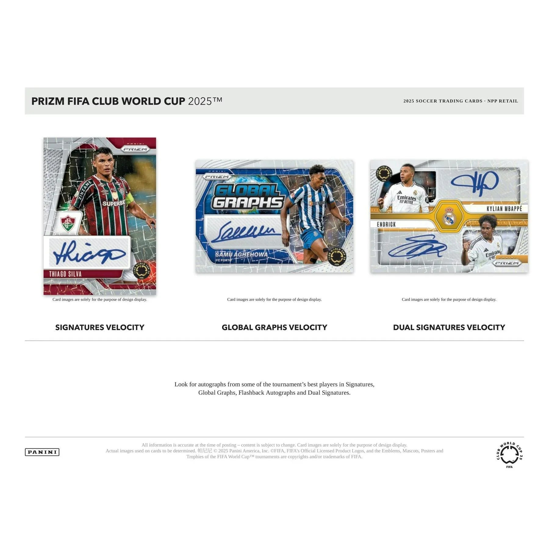 2025 Panini Prizm FIFA Club World Cup Soccer Blaster 20 Box Case (Ships Sealed Only)