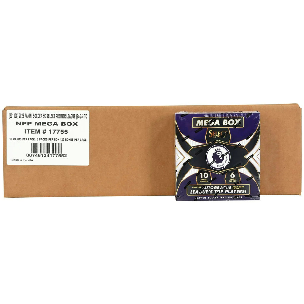2024 25 Panini Select Premier League EPL Soccer Mega 20 Box Case (Ships Sealed Only)