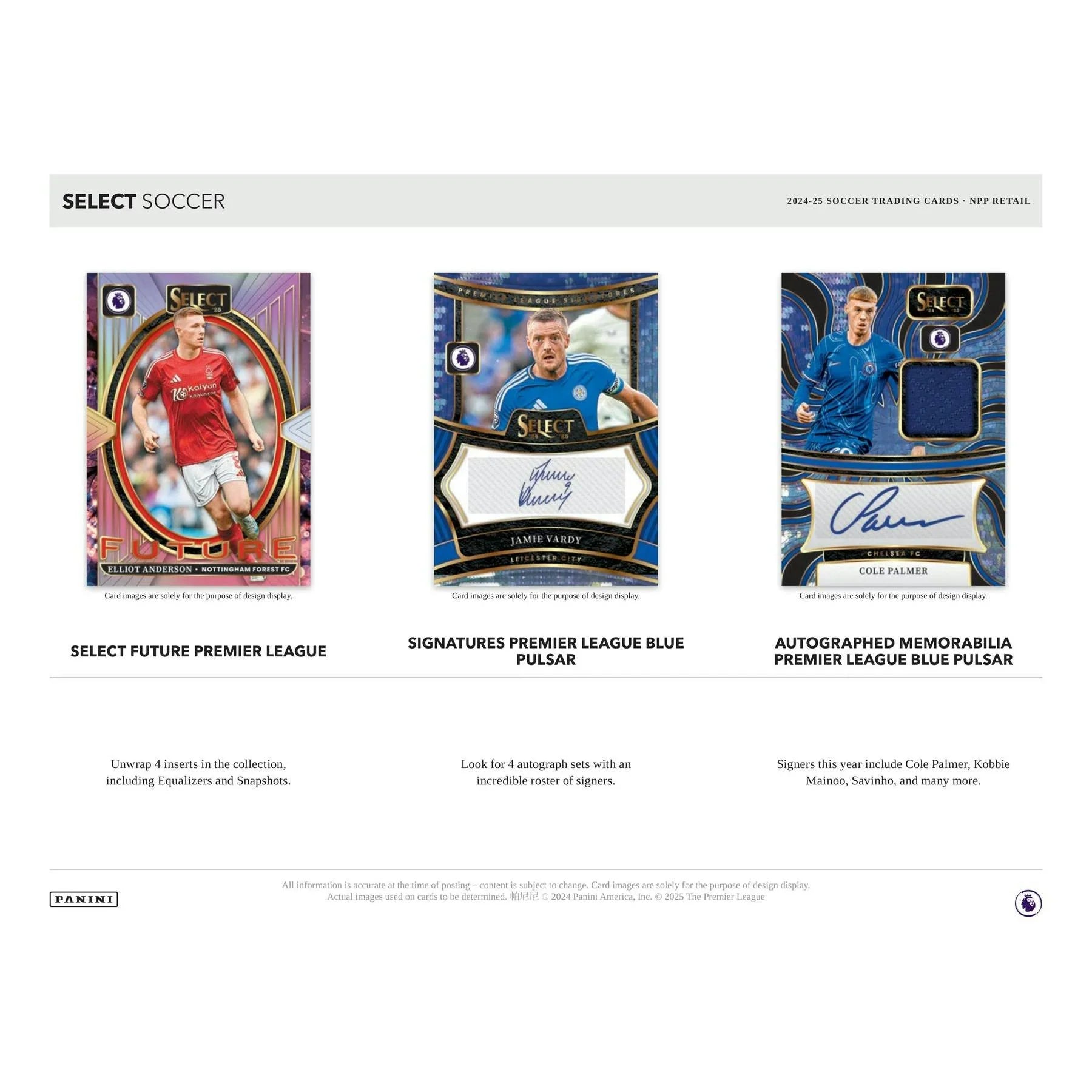 2024 25 Panini Select Premier League EPL Soccer Mega 20 Box Case (Ships Sealed Only)