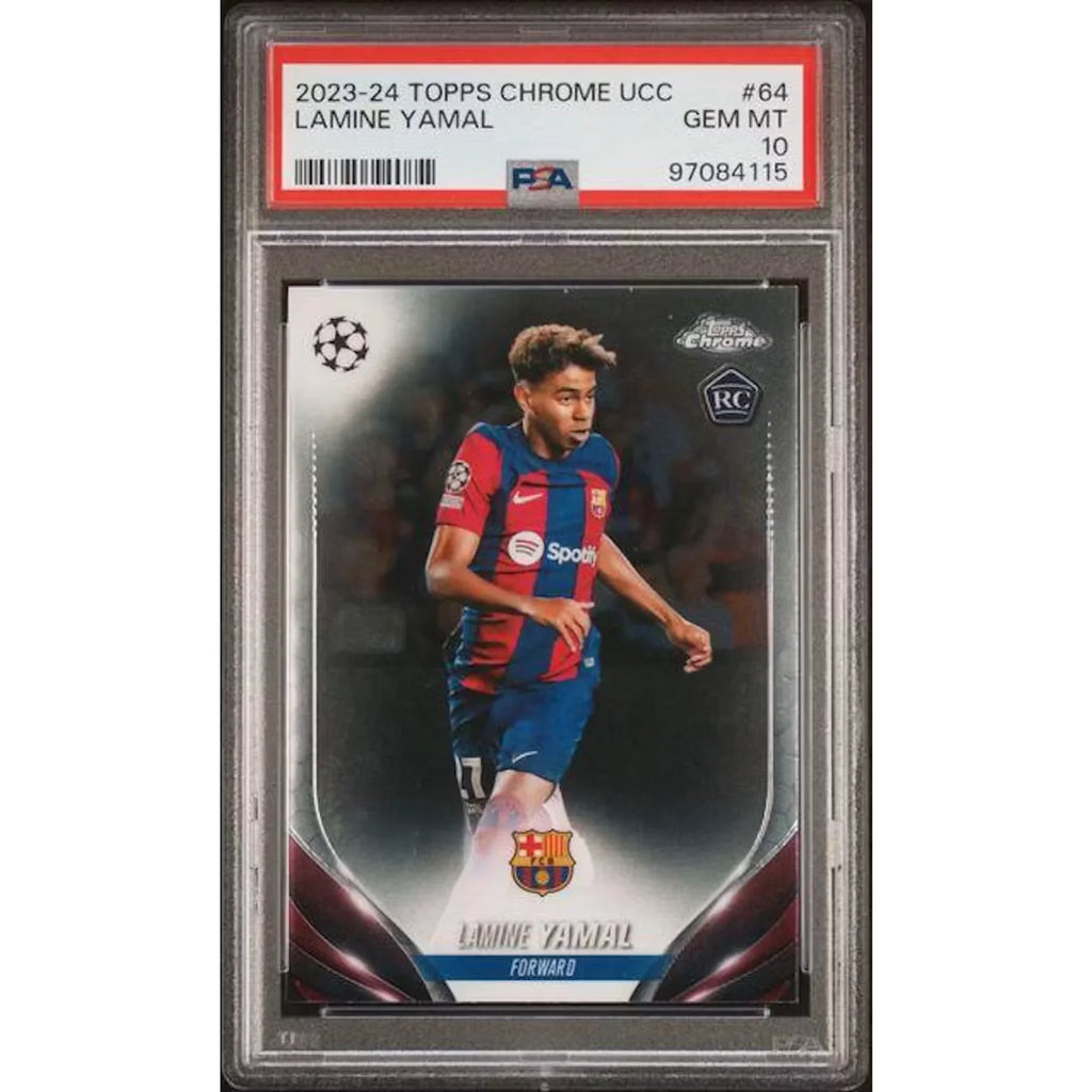 Lamine Yamal 2023-24 Topps Chrome UCC #64 | PSA 10