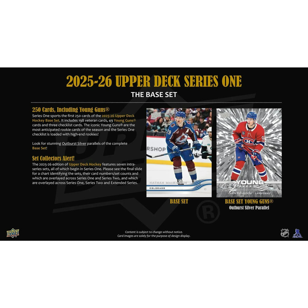 2025 26 Upper Deck Series 1 Hockey Blaster 20 Box Case (Ships Sealed Only)