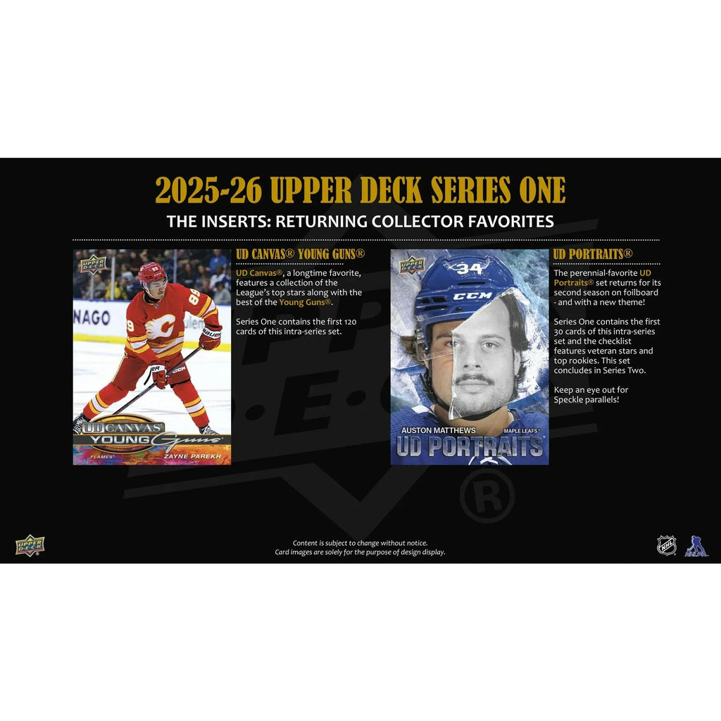 2025 26 Upper Deck Series 1 Hockey Blaster 20 Box Case (Ships Sealed Only)