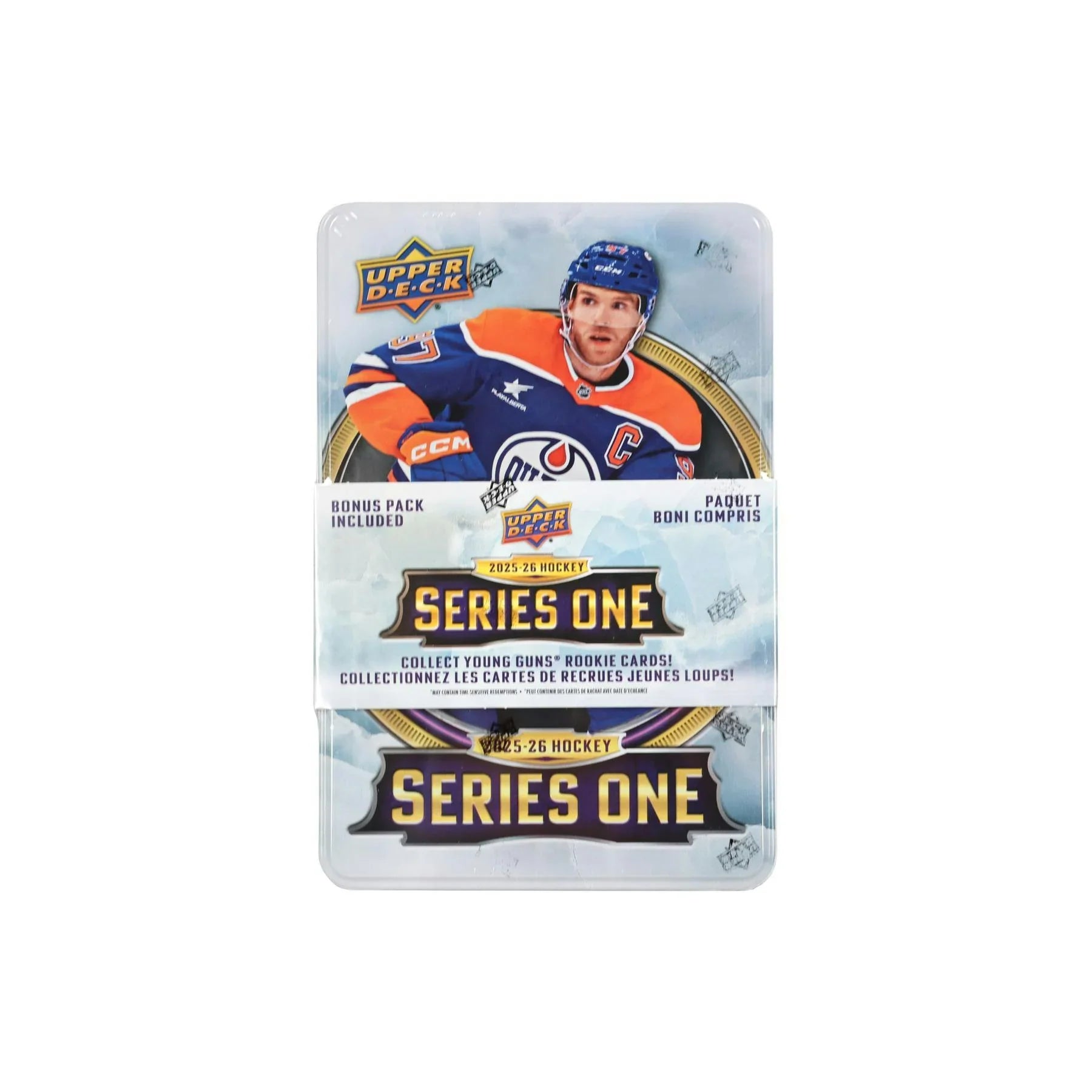 2025 26 Upper Deck Series 1 Hockey Tin Box Case 12 Ct (Ships Sealed Only) - D1