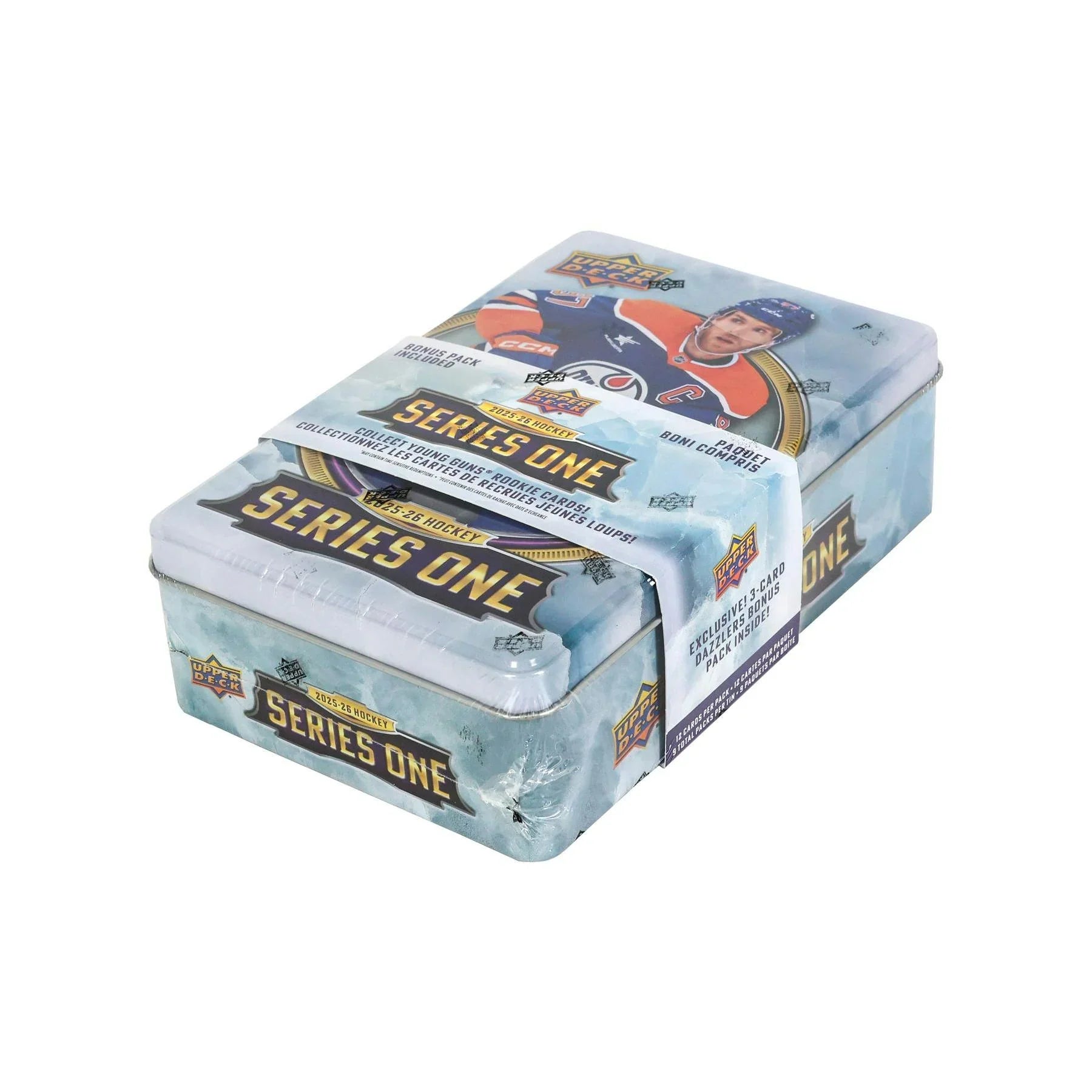 2025 26 Upper Deck Series 1 Hockey Tin Box Case 12 Ct (Ships Sealed Only) - D1
