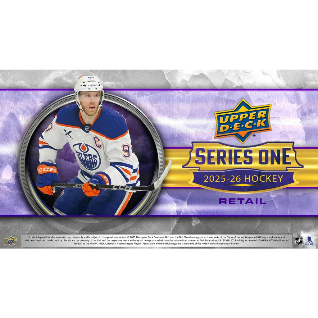2025 26 Upper Deck Series 1 Hockey Tin Box Case 12 Ct (Ships Sealed Only) - D1