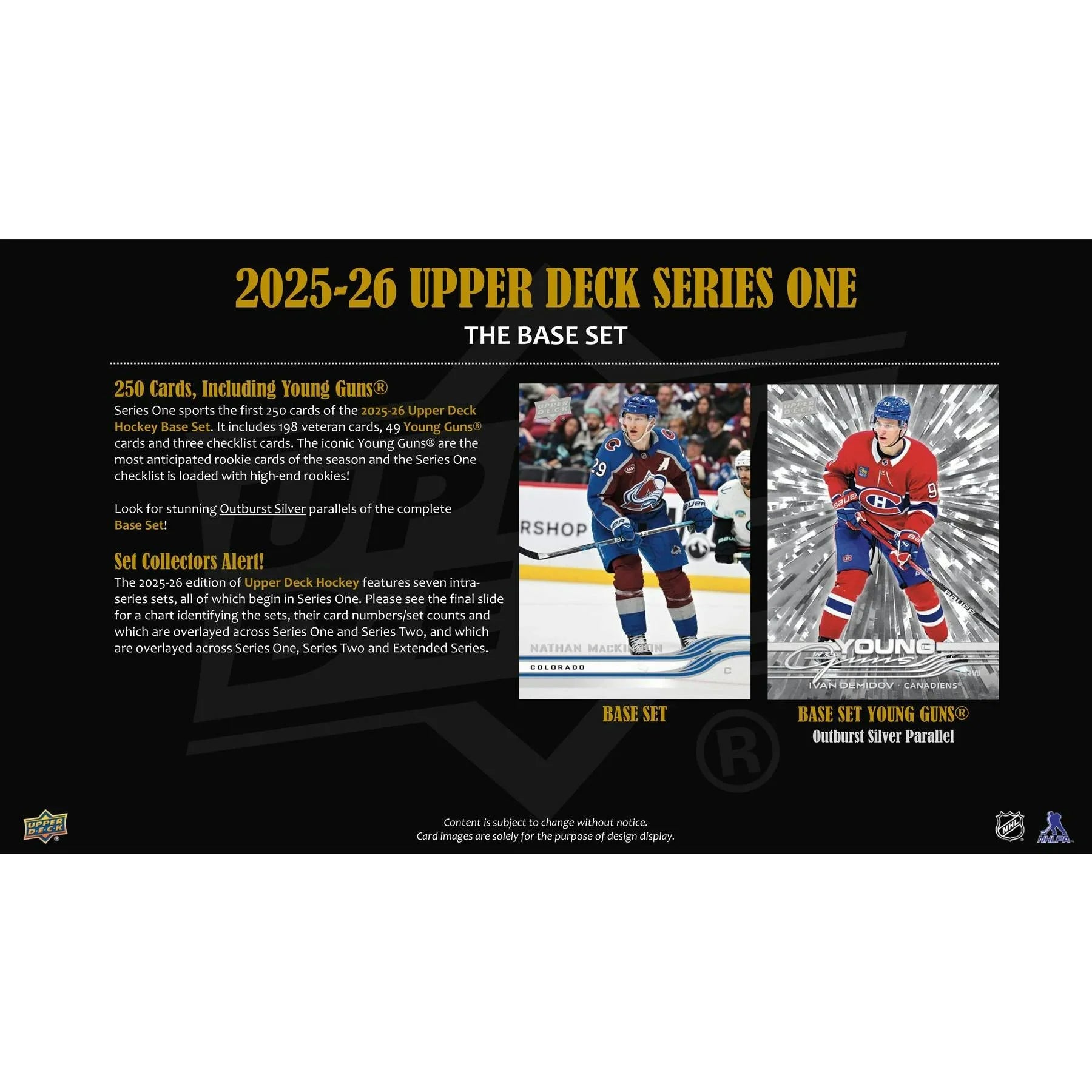 2025 26 Upper Deck Series 1 Hockey Tin Box Case 12 Ct (Ships Sealed Only) - D1