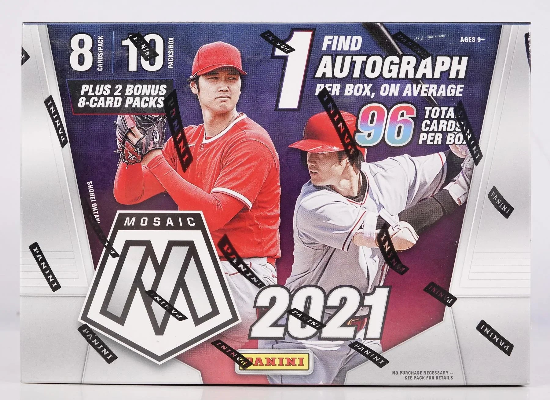 2021 Panini Mosaic Baseball 96 Card Mega Box Reactive Yellow Parallels (Ships Sealed Only)