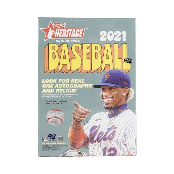 2021 Topps Heritage High Number Baseball Blaster Box (Ships Sealed Only)