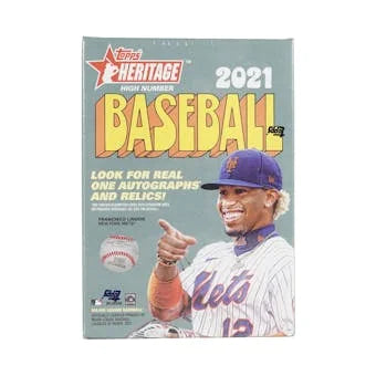 2021 Topps Heritage High Number Baseball Blaster Box (Ships Sealed Only)