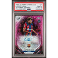 Lamine Yamal Signed 2023-24 Topps Chrome Card | Pink Shimmer Auto PSA 9
