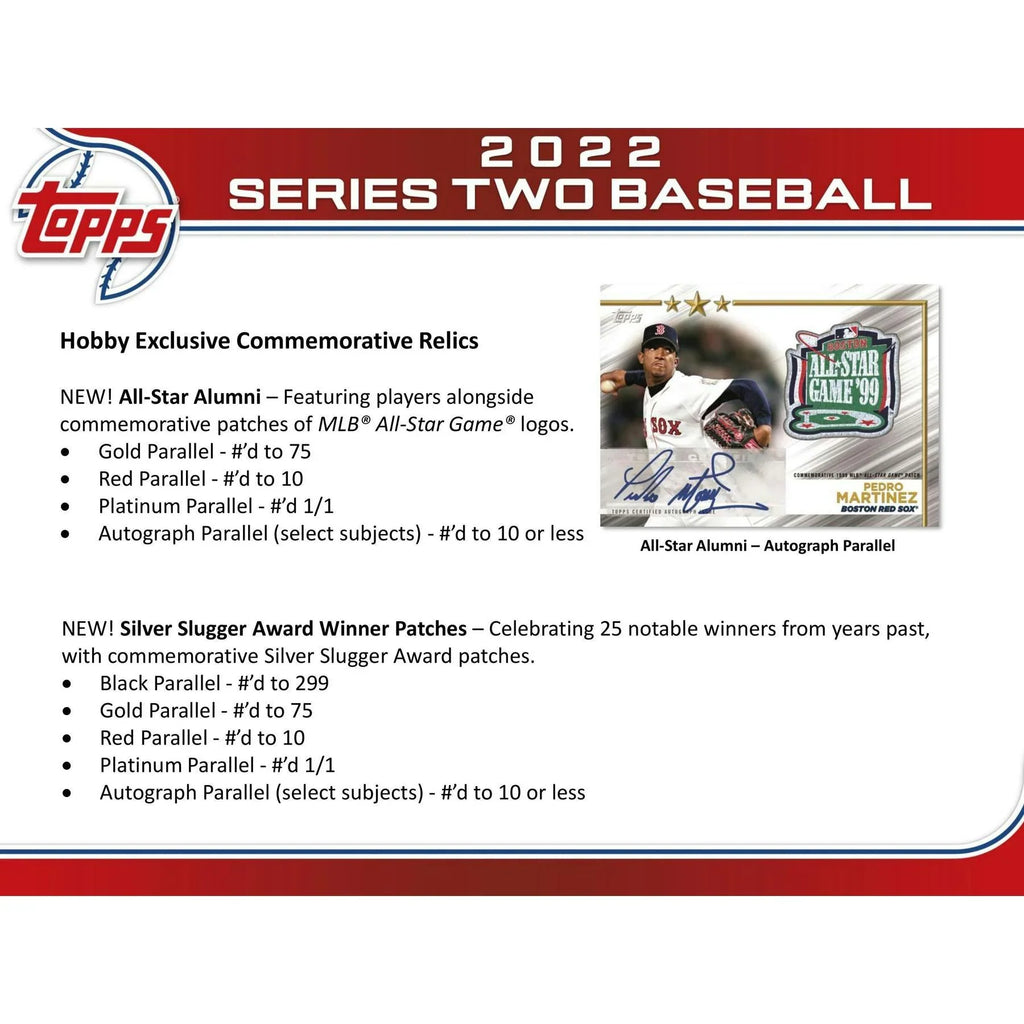 Topps Series 2 Baseball Hobby Box 2022 (Ships Sealed Only)