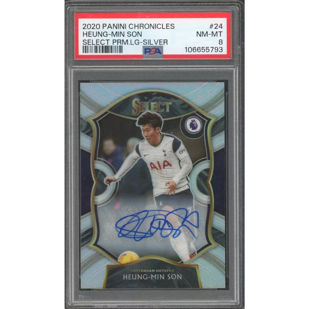 Heung-Min Son Signed 2020 Chronicles Select Card | PSA 8 Silver/25