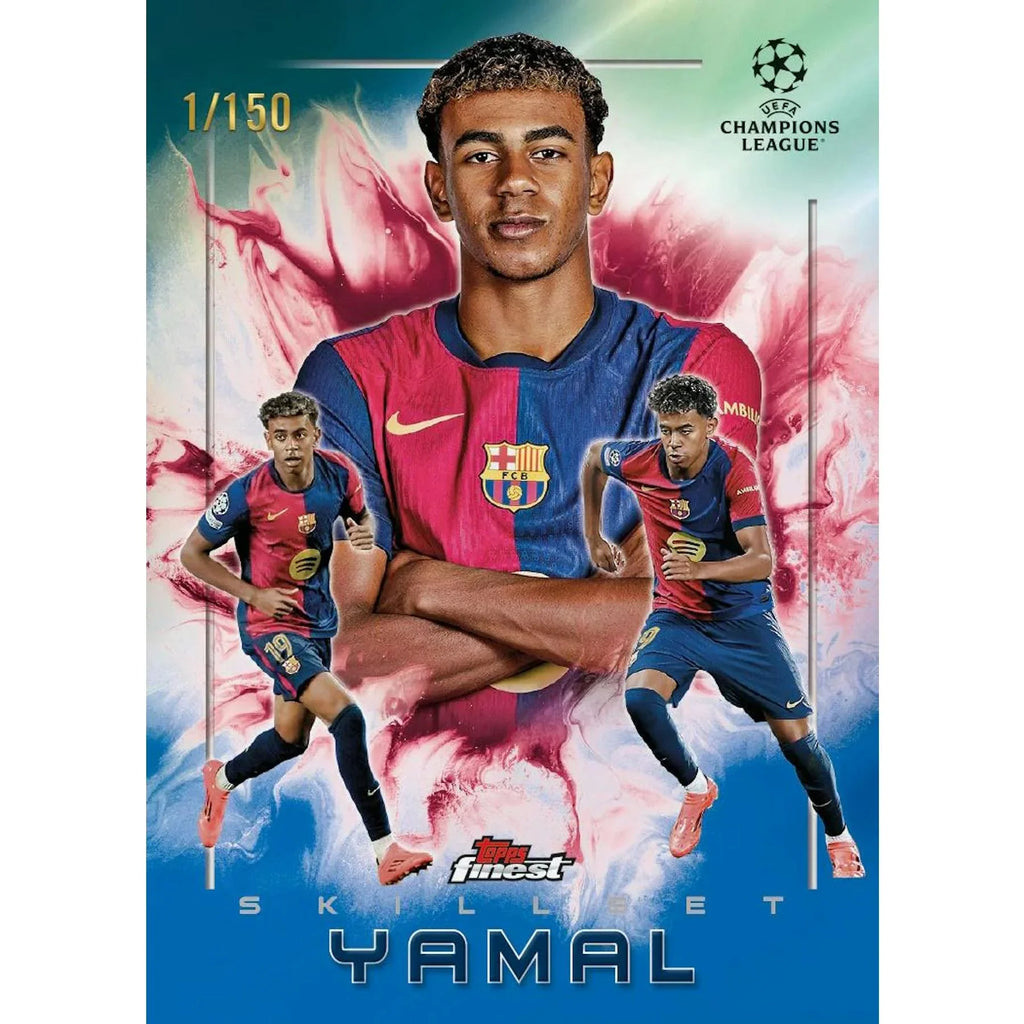 2024 25 Topps UEFA Club Competitions Finest Soccer Hobby Box (Ships Sealed Only)