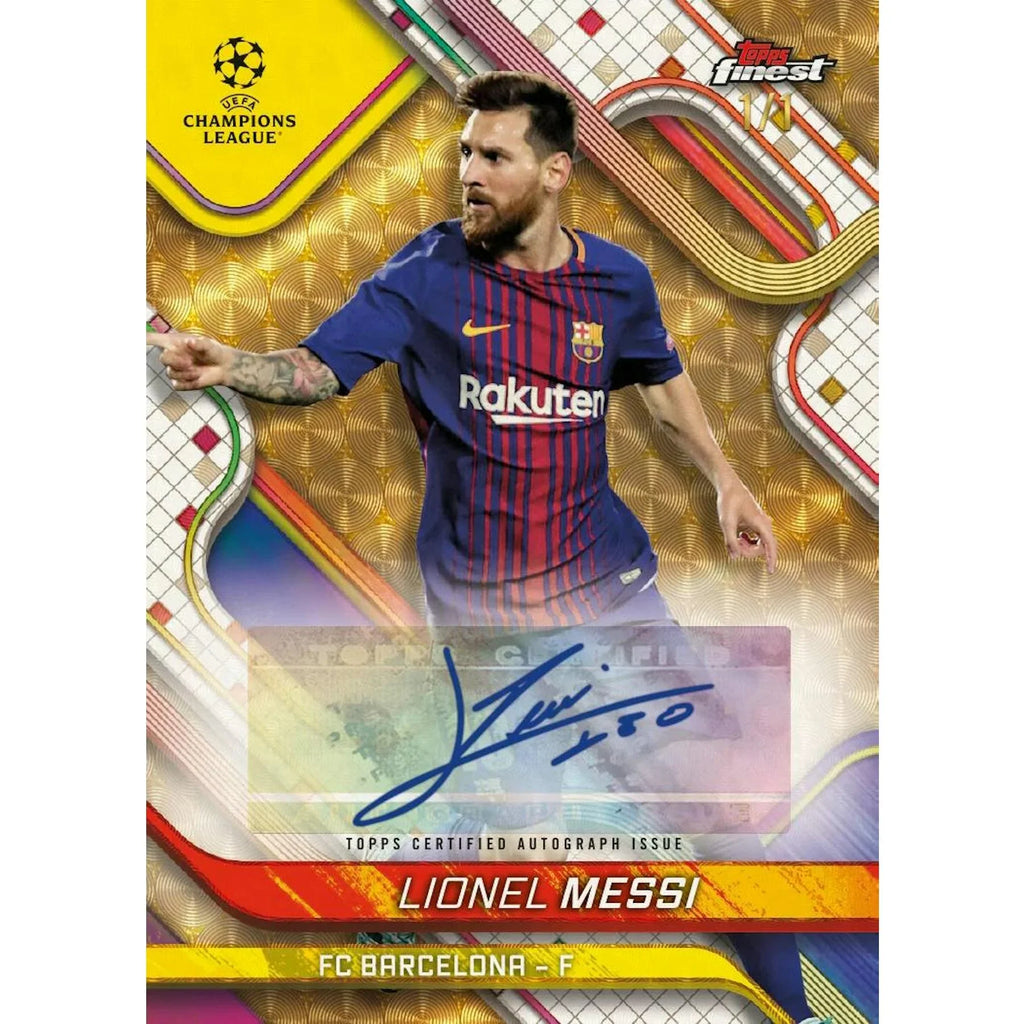 2024 25 Topps UEFA Club Competitions Finest Soccer Hobby Box (Ships Sealed Only)