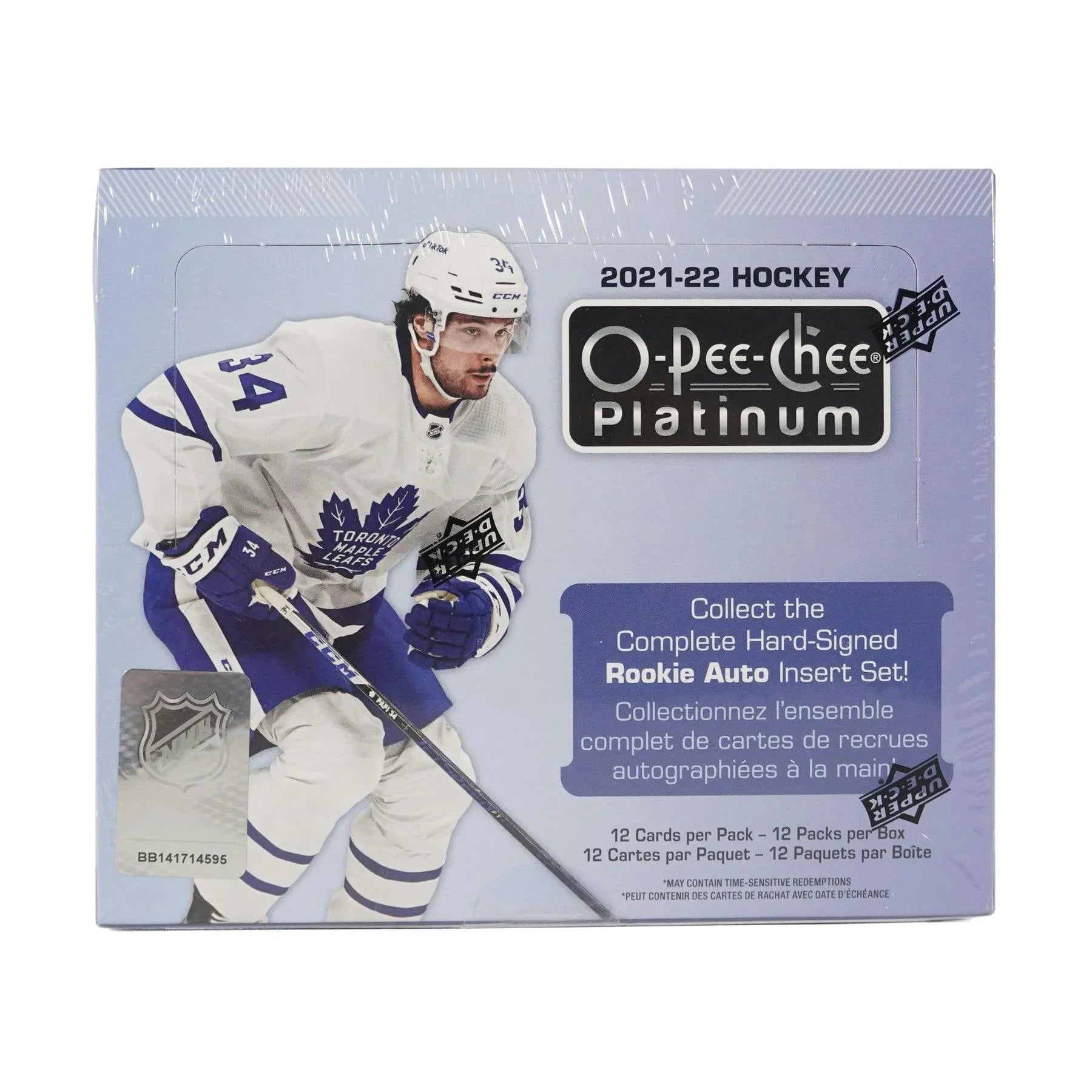 2021 22 Upper Deck O Pee Chee Platinum Hockey Hobby Box (Ships Sealed Only)