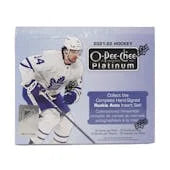 2021 22 Upper Deck O Pee Chee Platinum Hockey Hobby Box (Ships Sealed Only)