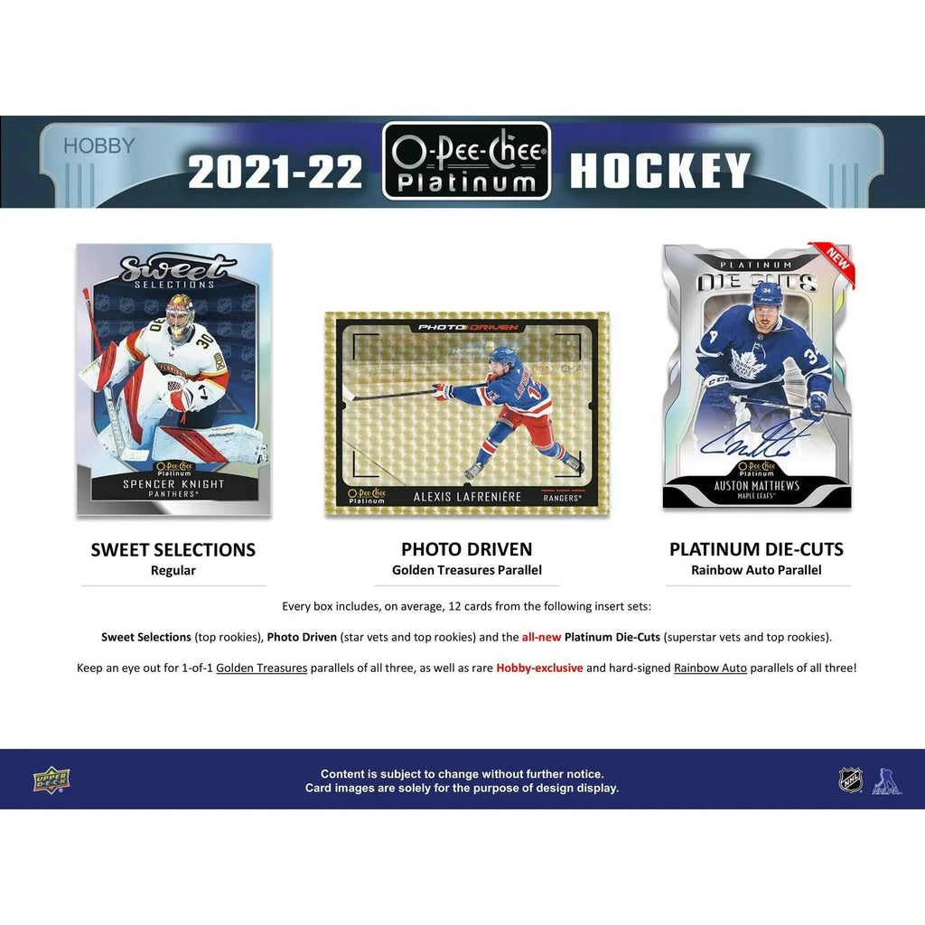 2021 22 Upper Deck O Pee Chee Platinum Hockey Hobby Box (Ships Sealed Only)