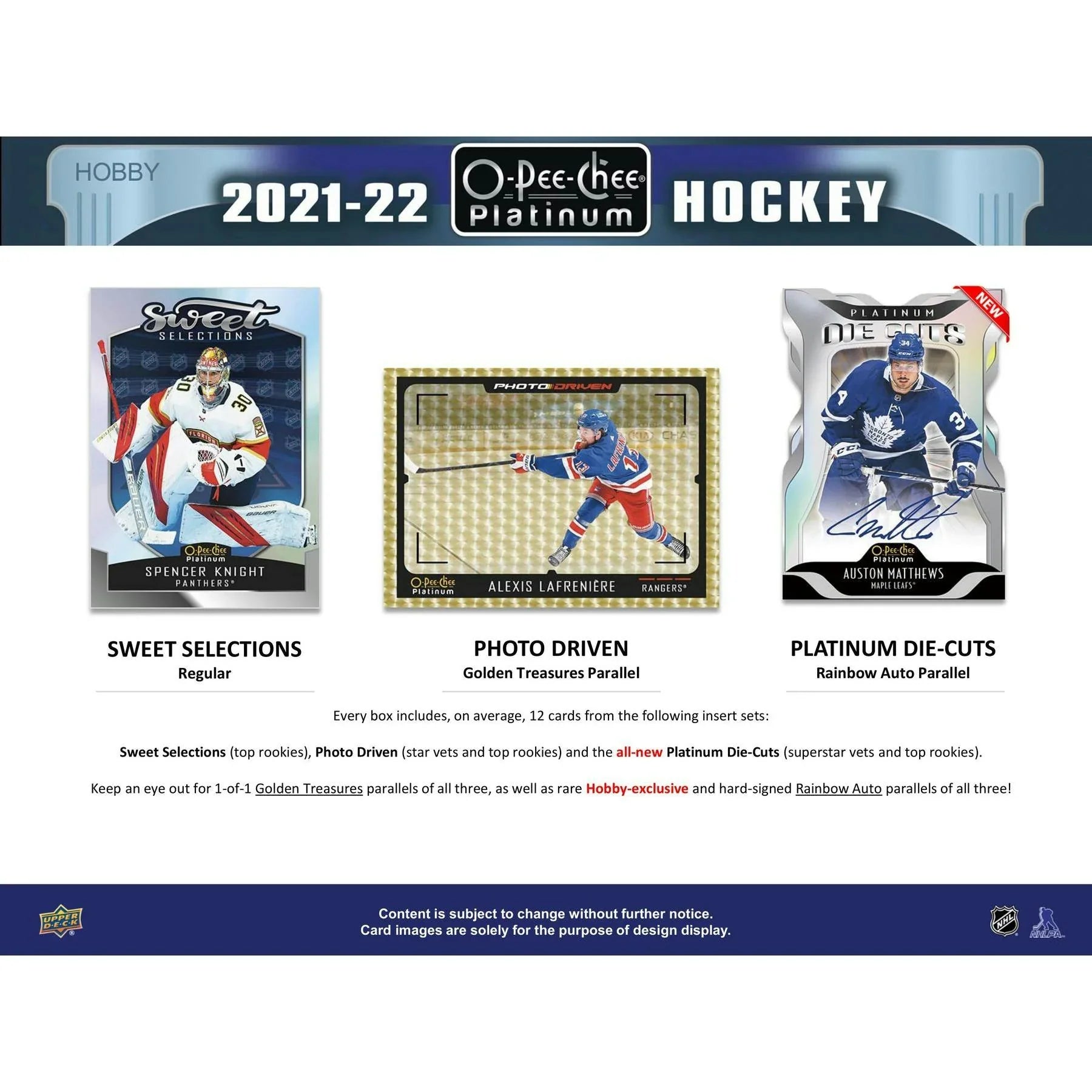 2021 22 Upper Deck O Pee Chee Platinum Hockey Hobby Box (Ships Sealed Only)