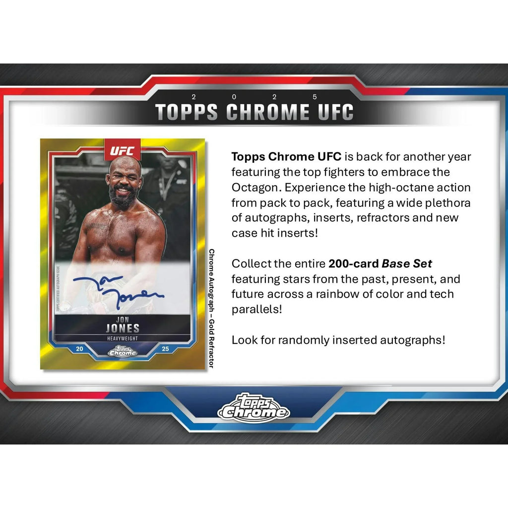 2025 Topps Chrome UFC Mega 20 Box Case 20 Boxes (Ships Sealed Only)