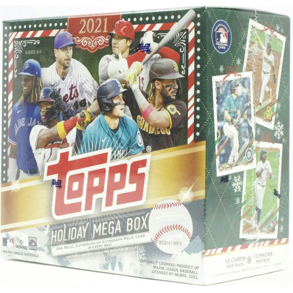 2021 Topps Holiday Baseball Mega Box (Ships Sealed Only)