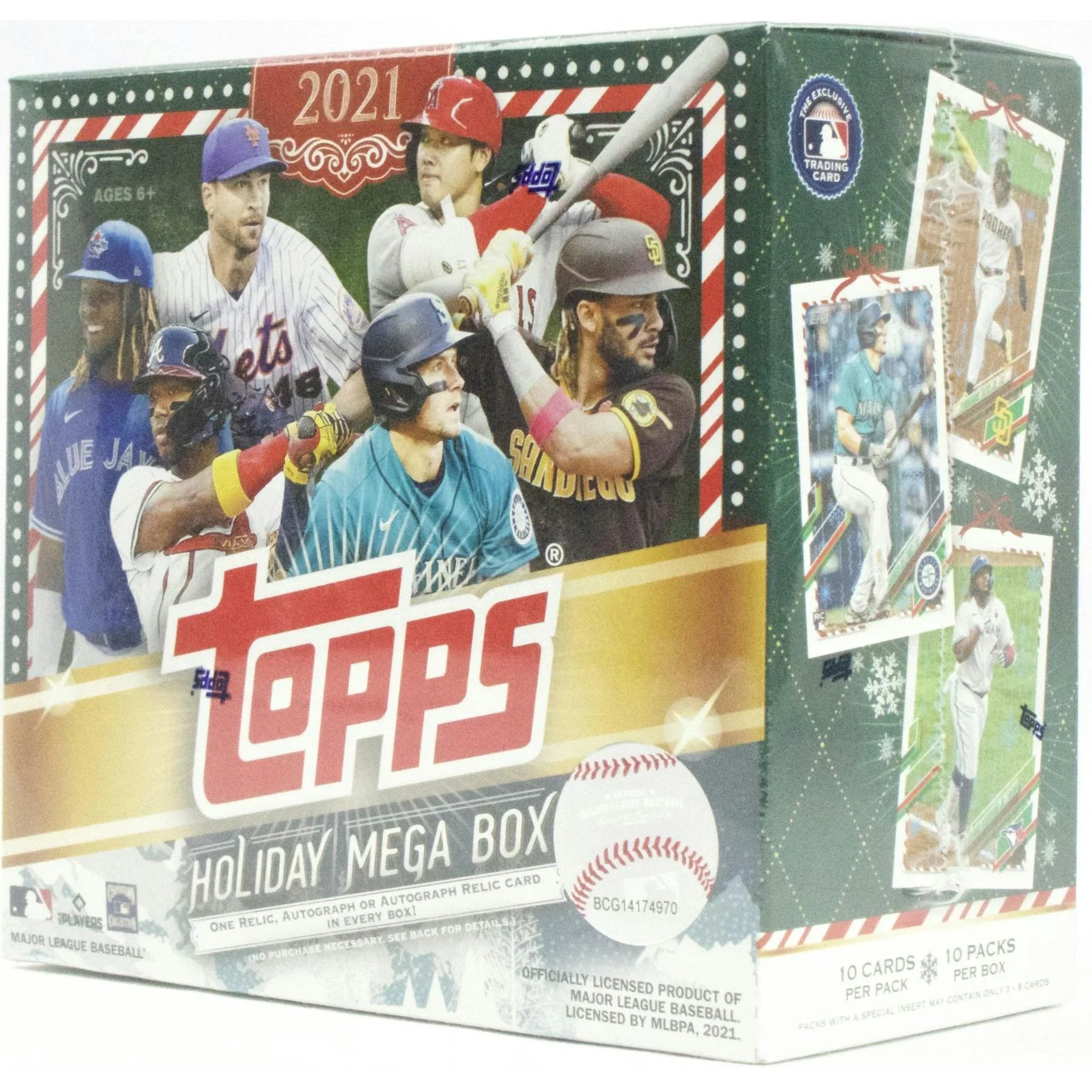 2021 Topps Holiday Baseball Mega Box (Ships Sealed Only)
