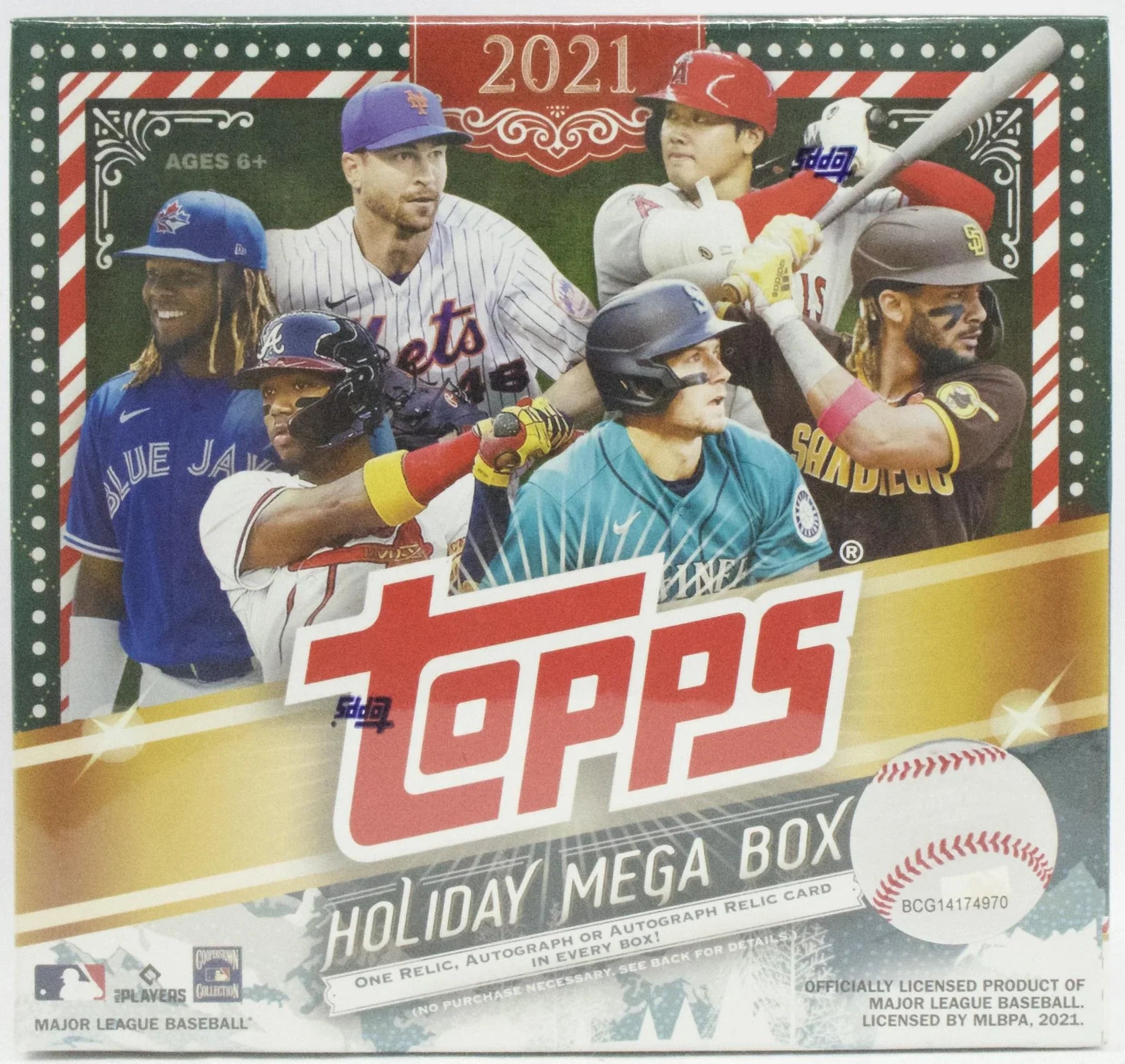 2021 Topps Holiday Baseball Mega Box (Ships Sealed Only)