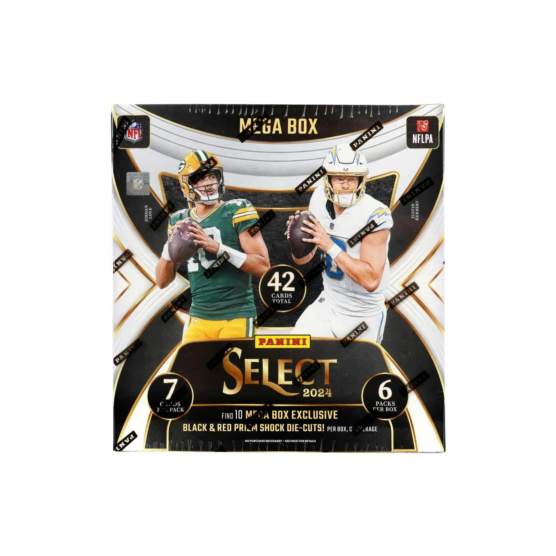 2024 Panini Select Football Mega Box Black Red Prizms (Ships Sealed Only)