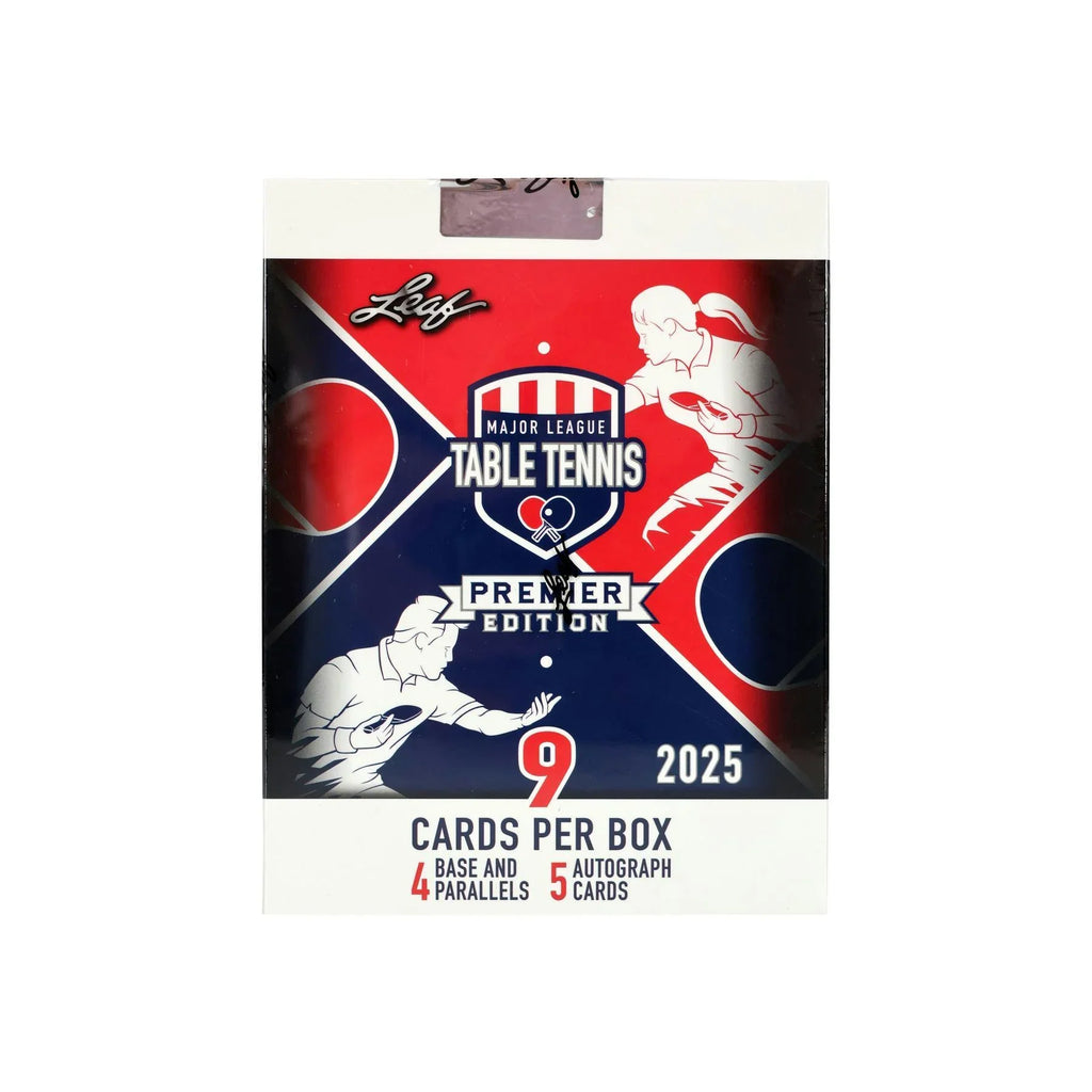 2025 Leaf MLTT Major League Table Tennis Premier Edition Hobby 12 Box Case (Ships Sealed Only)