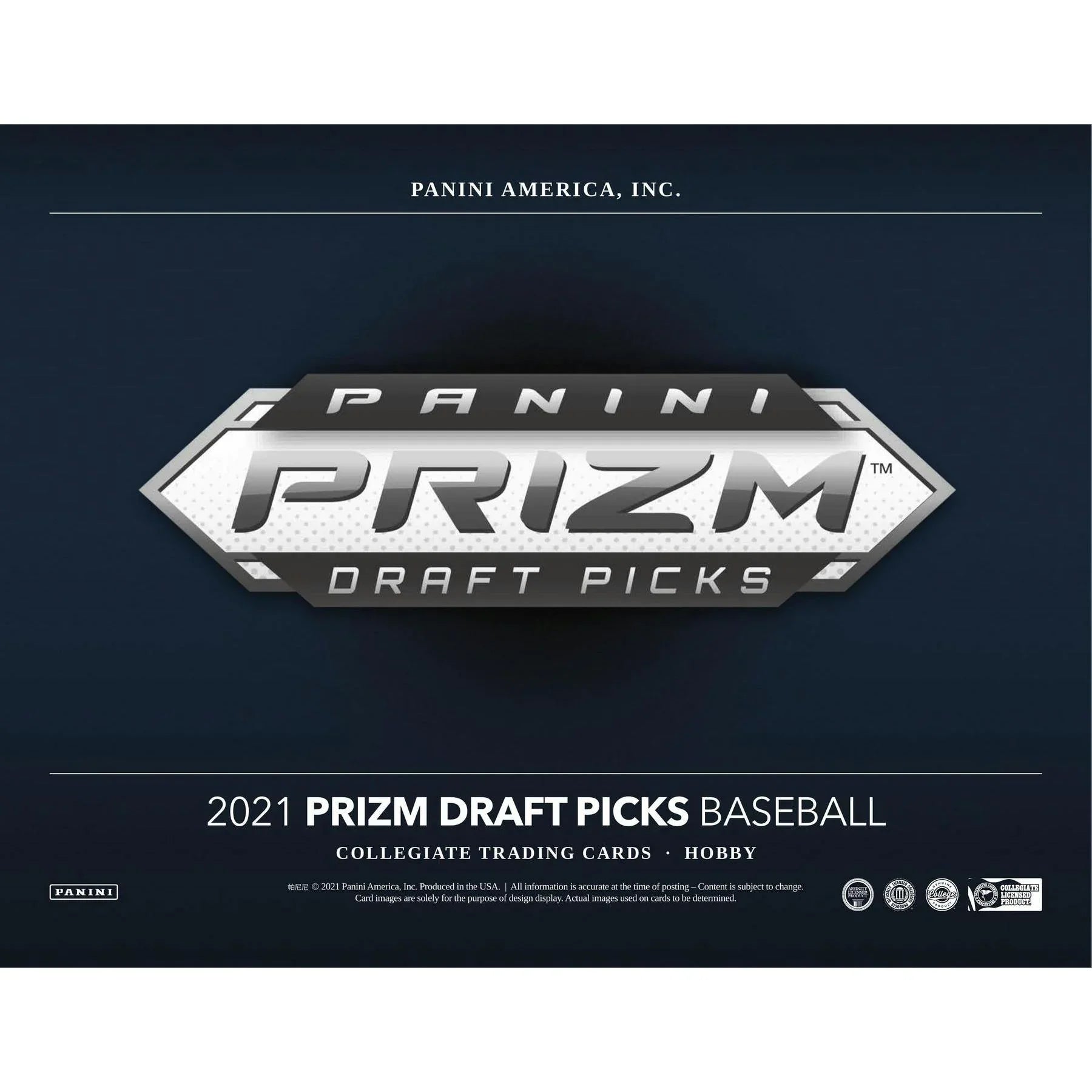 2021 Panini Prizm Draft Picks Baseball Hobby Box (Ships Sealed Only)