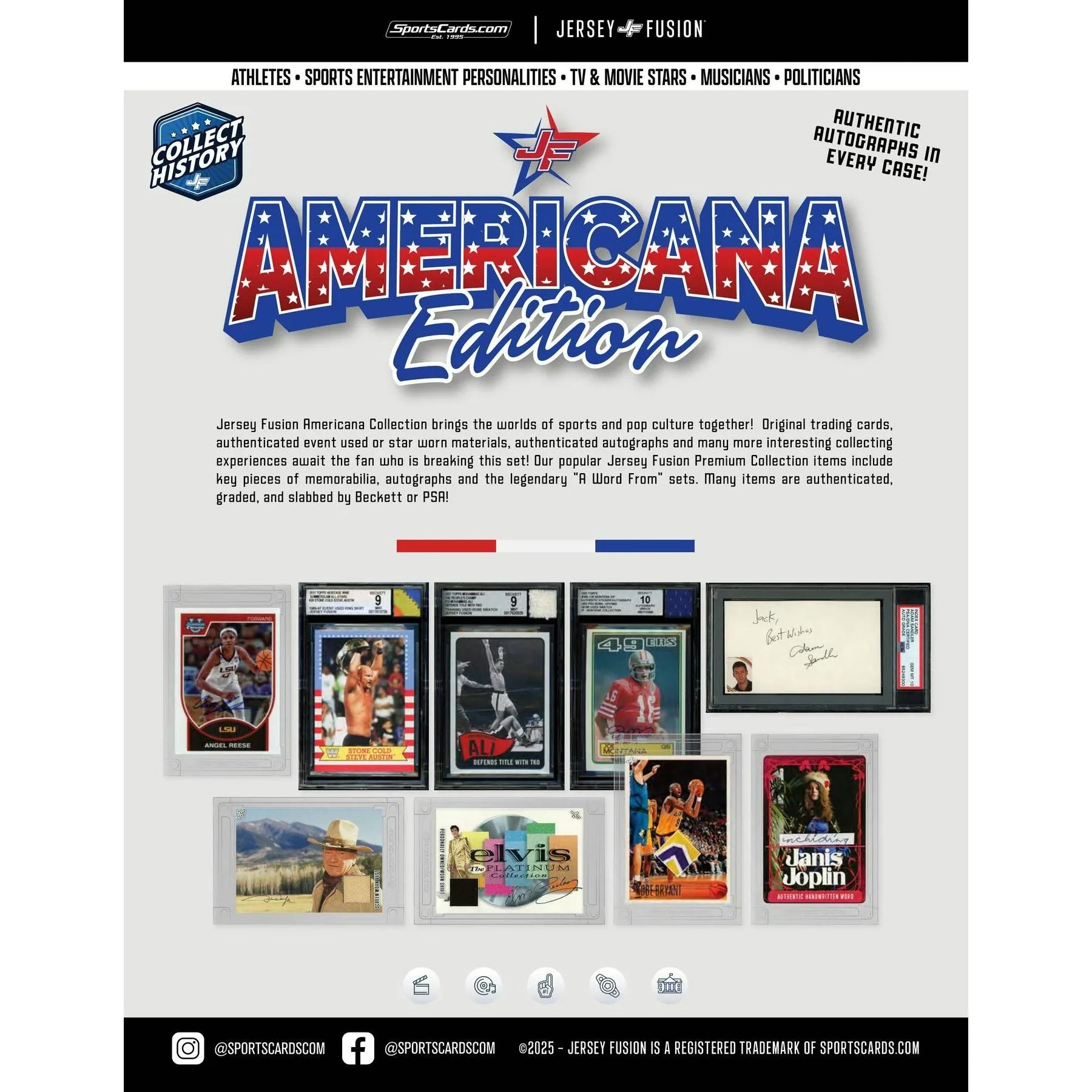 2025 Jersey Fusion Americana Edition Hobby Box New Release (Ships Sealed Only)