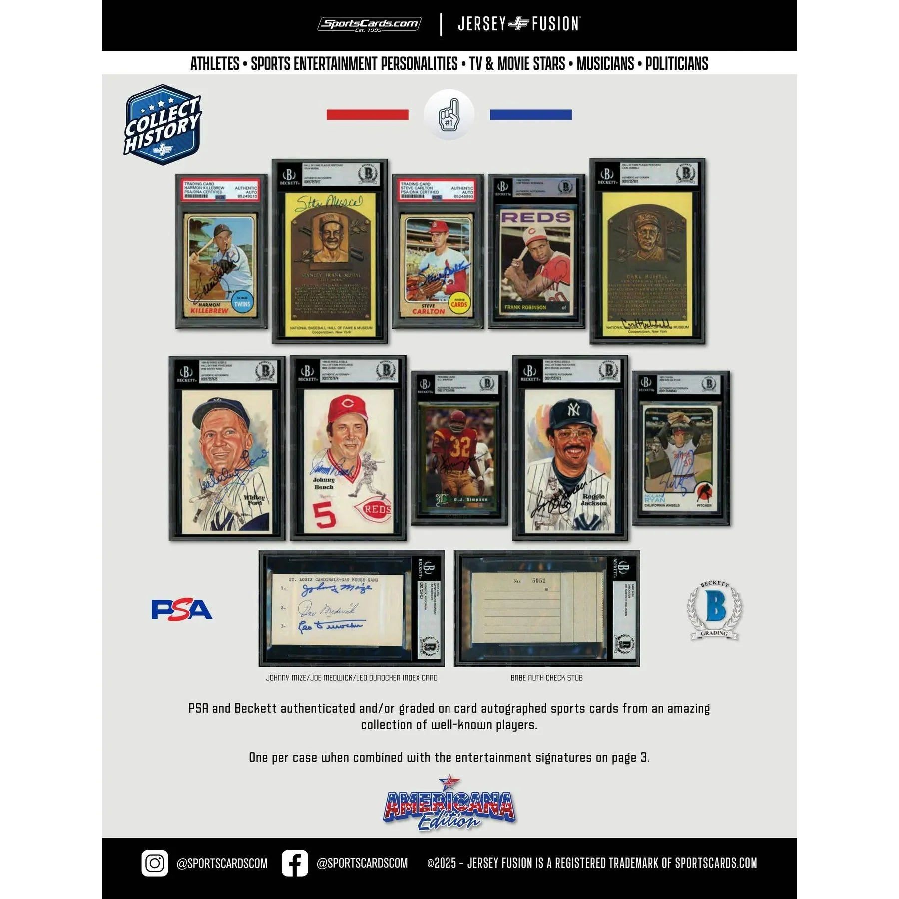 2025 Jersey Fusion Americana Edition Hobby Box New Release (Ships Sealed Only)
