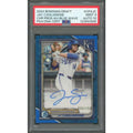 Jac Caglianone Signed 2024 Bowman Chrome Card | Blue Wave/150 PSA 9