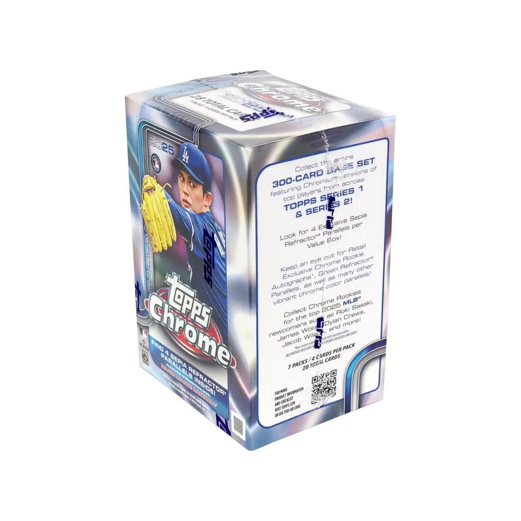 2025 Topps Chrome Baseball Blaster Box (Ships Sealed Only)