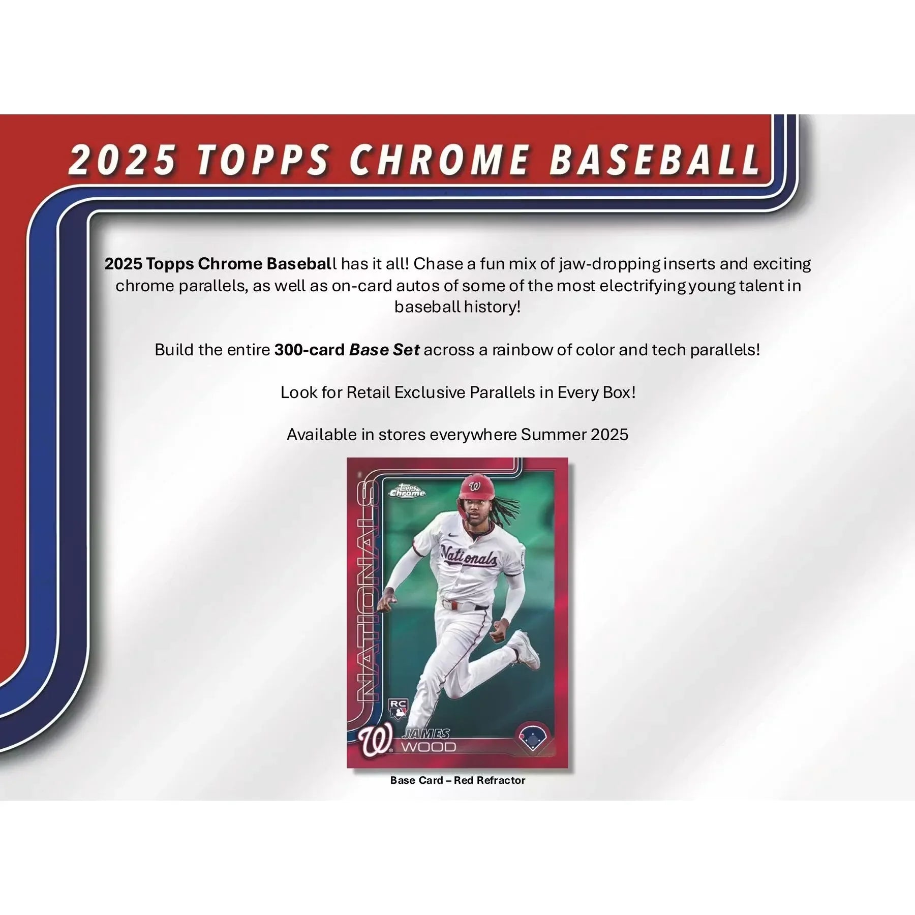 2025 Topps Chrome Baseball Blaster Box (Ships Sealed Only)