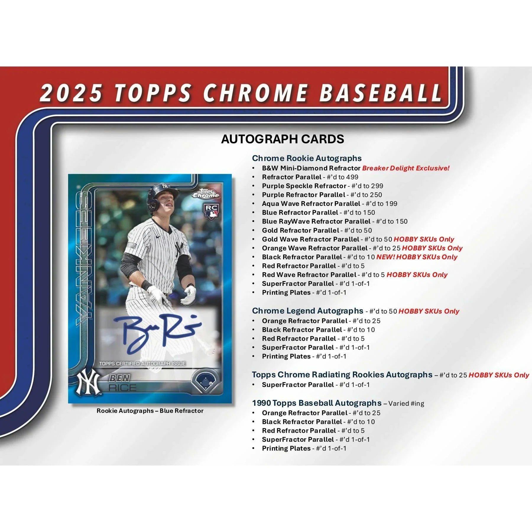 2025 Topps Chrome Baseball 6-Box Case | Breaker Delight (Ships Sealed Only)