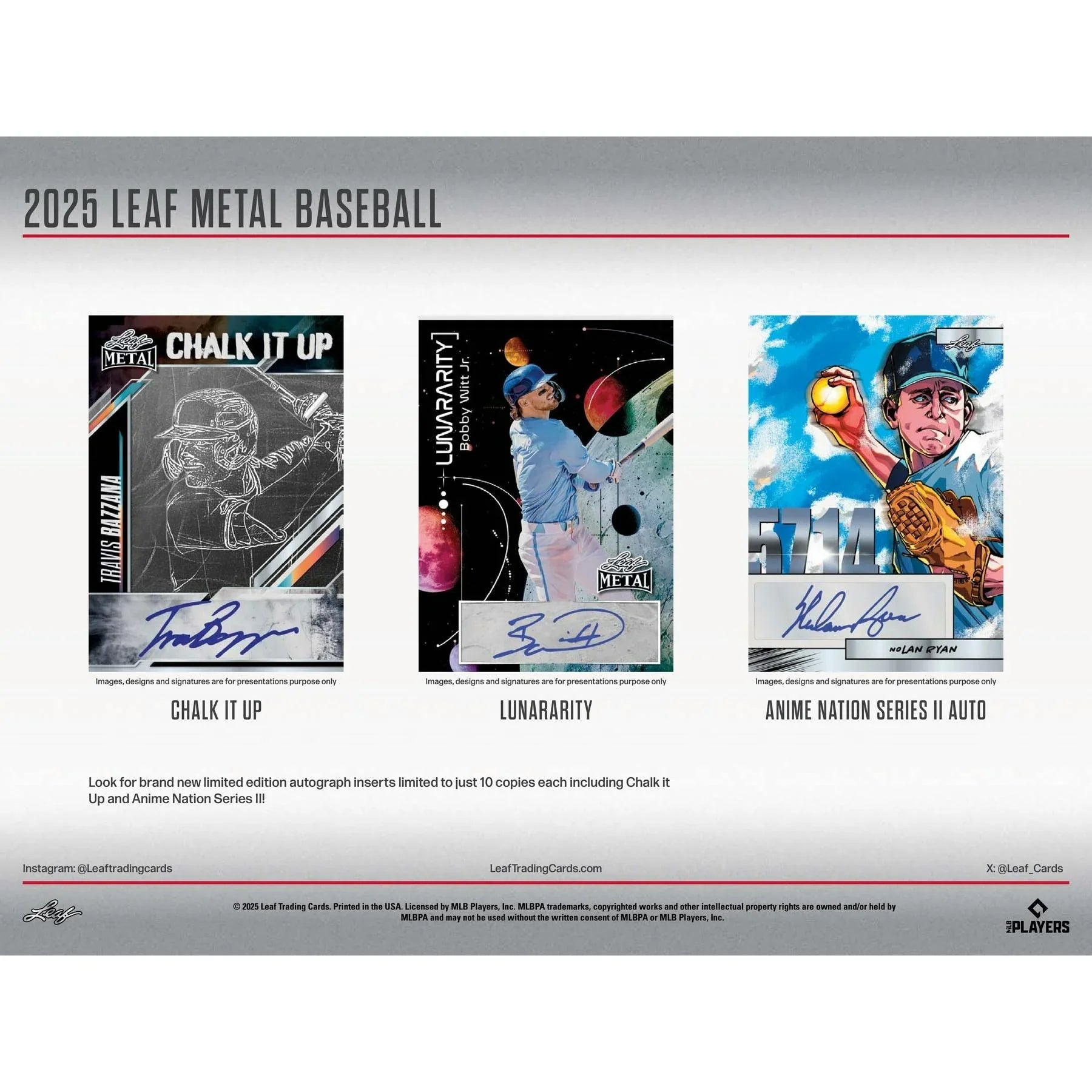2025 Leaf Metal Baseball Hobby Box (Ships Sealed Only) - D1