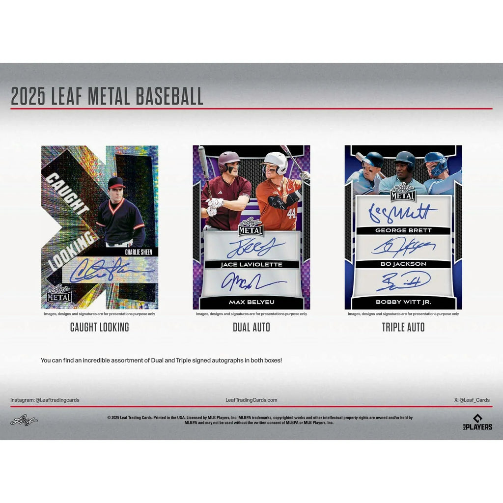 2025 Leaf Metal Baseball Hobby Box (Ships Sealed Only) - D1
