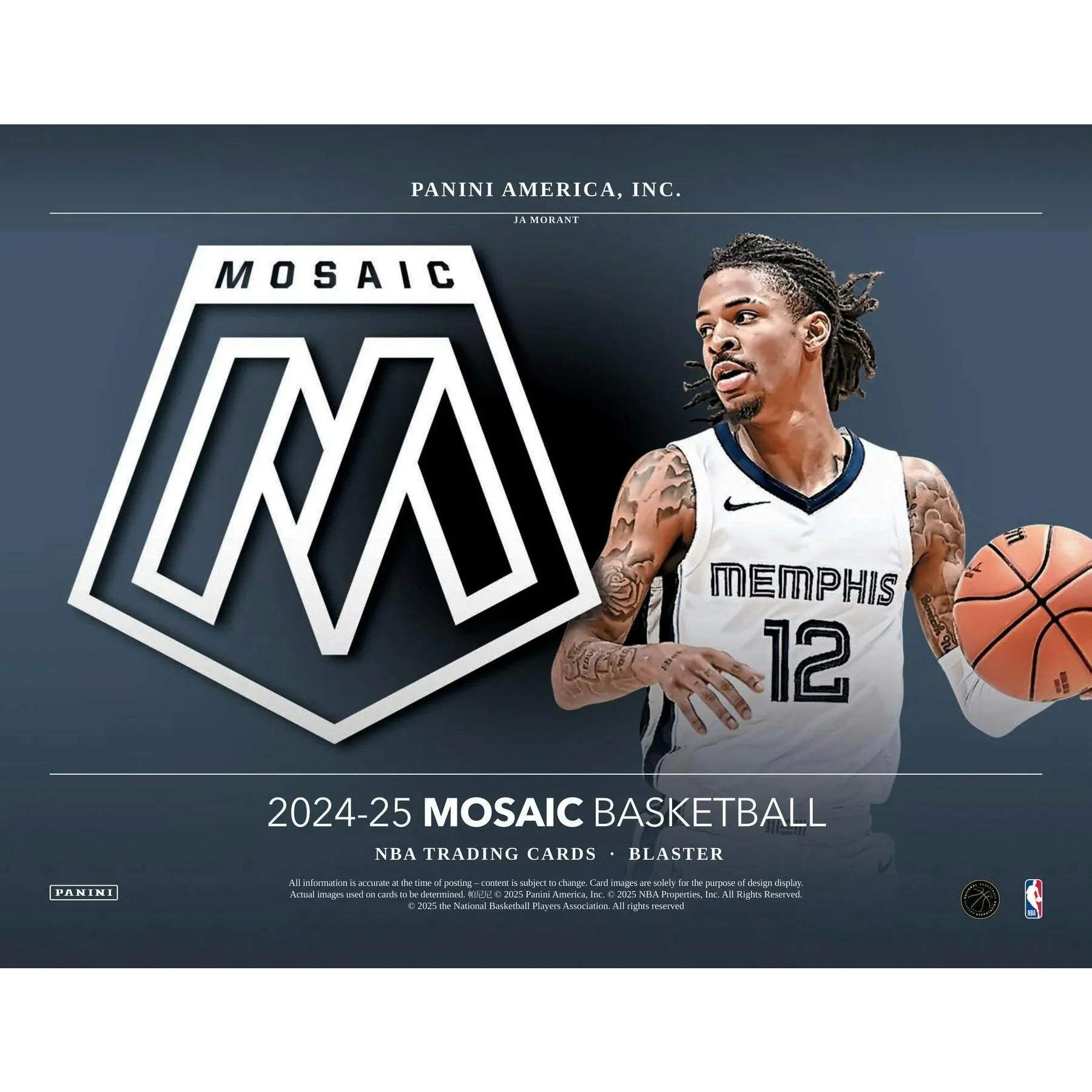 2024 25 Panini Mosaic Basketball Blaster 20 Box Case (Ships Sealed Only)