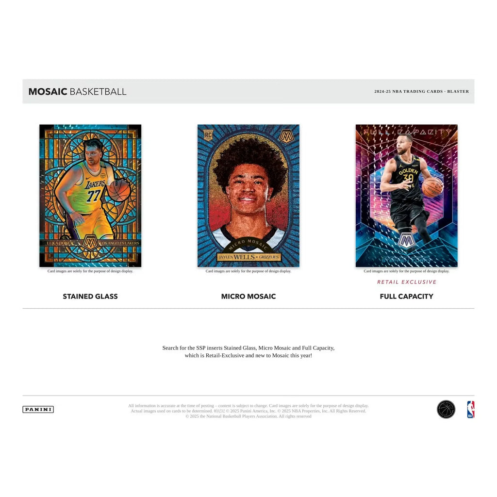 2024 25 Panini Mosaic Basketball Blaster Box (Ships Sealed Only)
